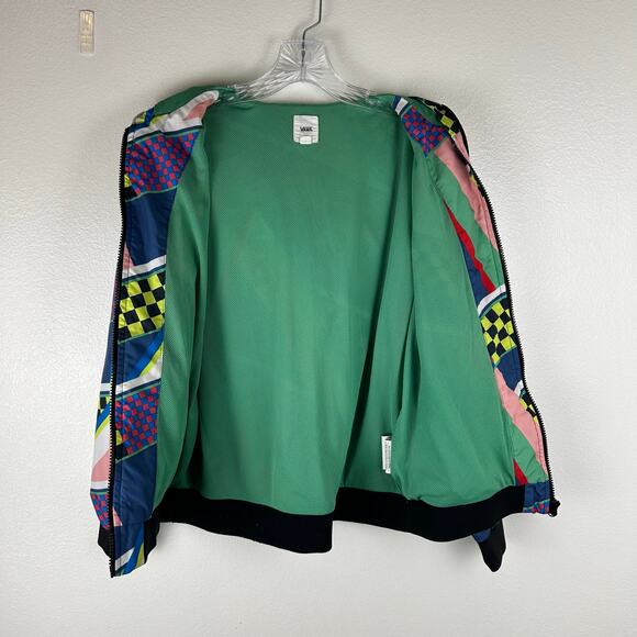 Vans Womens Windbreaker Jacket Size XS Colorful Full Zip Skate - Picture 6 of 8